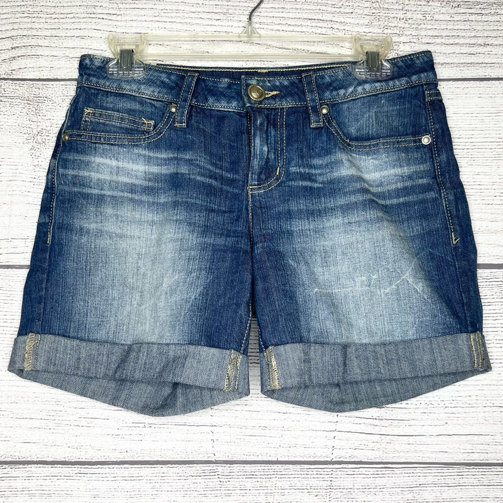 LC Lauren Conrad Mid Length Cuffed Jean Shorts Size 2
